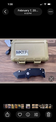 #ad Rare Medford Panzer New Never Used In Original Box S35VN Black Tanto Blade $1750.00