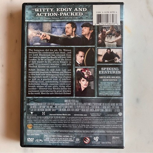 DVD Sherlock Holmes con Robert Downey Jr & Jude Jaw usato in ottime condizioni - Foto 2 di 3