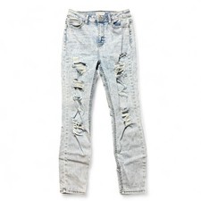 Cello High Waisted Skinny Distressed Jeans Juniors Womens Size 7