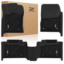3W Floor Mats Compatible for Jeep Grand Cherokee 2013-2015 Non L TPE All We...