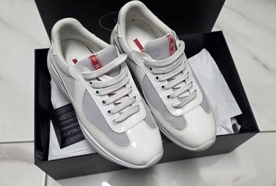 Prada Americas Cup Sneaker (weiß & grau) Gr.35.