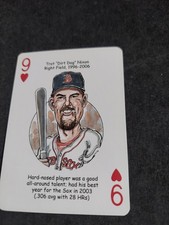 Trot Nixon   Caricature Hero Deck Playing Card