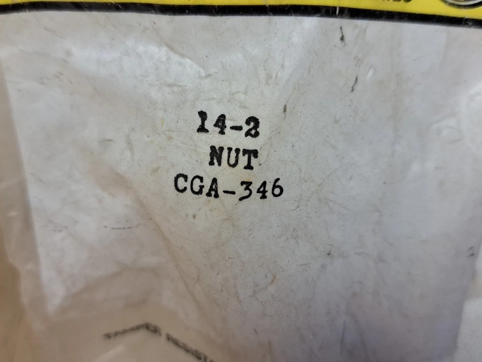 Lot of 12 Western Enterprises CGA-346 Brass Air Regulator Nut NEW (5 extra) - Image 3 of 4