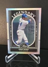 #'d/32 🔥 ERNIE BANKS SSP 2024 Panini Three And Two Legendary Silver Holofoil 16