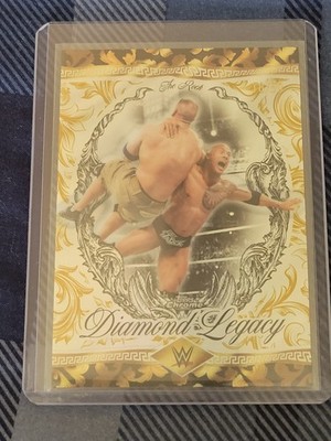 2026 TOPPS CHROME WWE THE ROCK DIAMOND LEGACY GOLD REFRACTOR CARD 18/50 #RDL-24