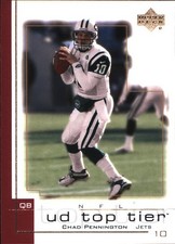 2001 Upper Deck Top Tier Chad Pennington #121 New York Jets FREE SHIPPING