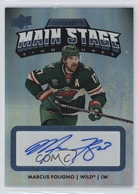 2022-23 Upper Deck Credentials Main Stage Signatures Marcus Foligno Auto 0iv9