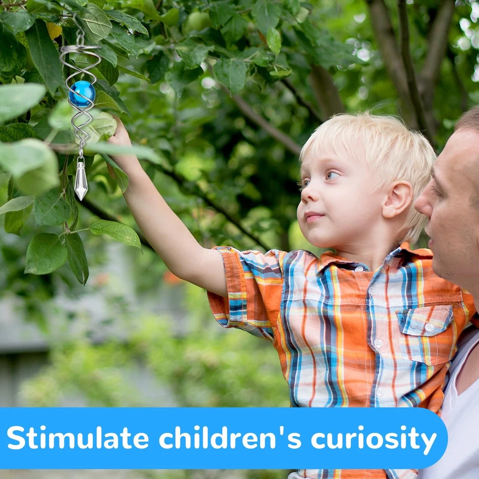 Декоративный ветровой спиннер для внутреннего и наружного декора 3 шт. спиральный хвост - Изображение 4 из 4