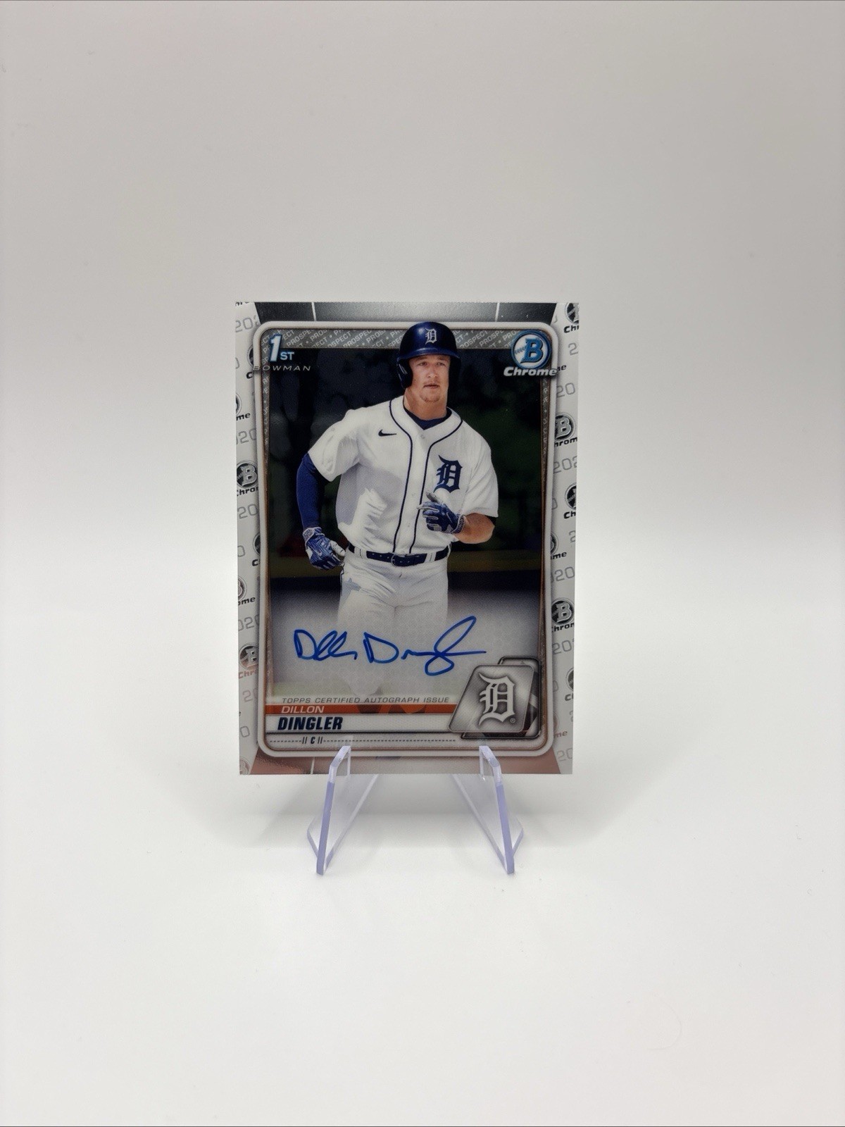 2020 DILLON DINGLER BOWMAN CHROME DRAFT BOWMAN 1ST ROOKIE AUTO RC