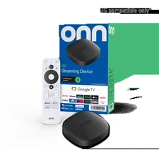 Onn 4K Streaming Device with Google TV & Voice Remote - 8GB Ultra HD Storage