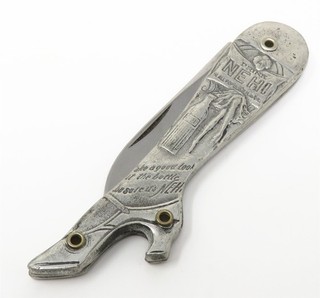 NYJEWEL Vintage NEHI Soda Bottle Lady Leg Boot Pocket Knife
