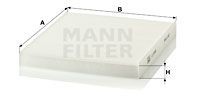 MANN-FILTER CU23009 Filter, Innenraumluft für ALFA ROMEO