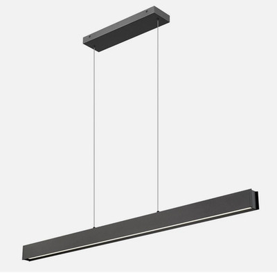 Z-Lite Hudson 55'' Chandelier Matte Black 1016-55L-MB-LED Bar Pool Table Light
