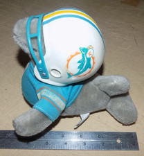 VINTAGE Miami Dolphins Mini-Plush with Original Logo and NFL Football  7
