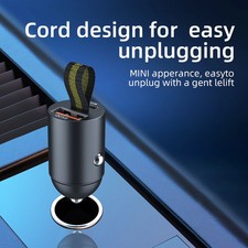 Mini Type-C Quick Charge Car Mobile Phone Charger PD 30W USB Car Charger Super