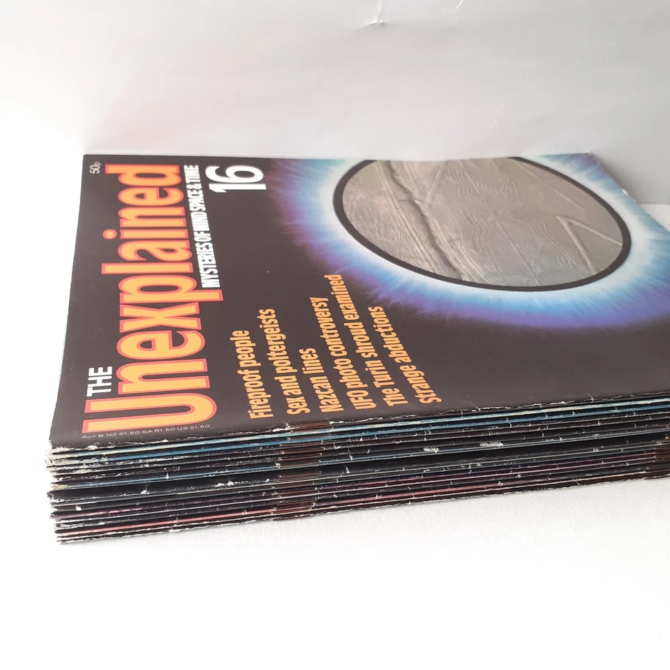 The Unexplained Mysteries, Paranormal Magazines, 17 Issues, 1981, Vintage UFO Foto 3 de 4