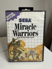 Sega Master System Miracle Warriors Seal Of The Dark Lord Incomplete