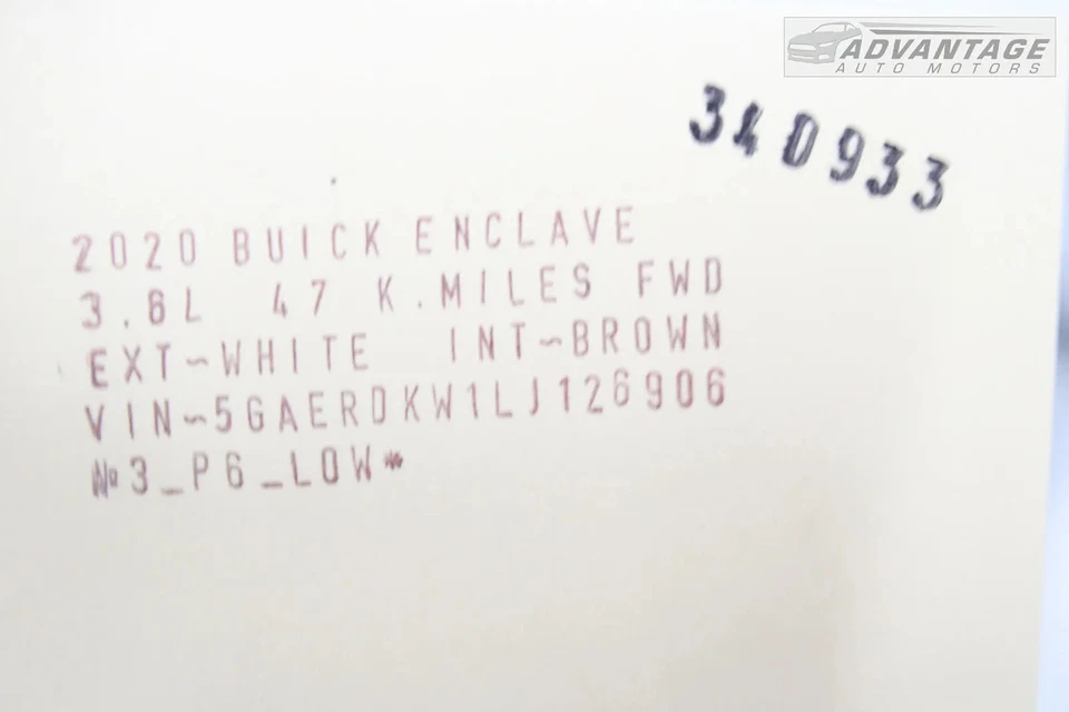 Buick Enclave 2018-2024 techo corredizo superior trasero ventana vidrio solo OEM Foto 4 de 4