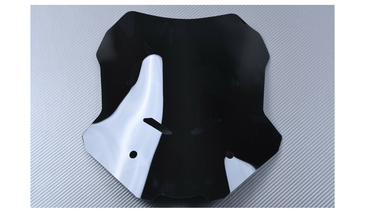 Bulle moto BMW F900XR 20-21 en polycarbonate noir à double courbure