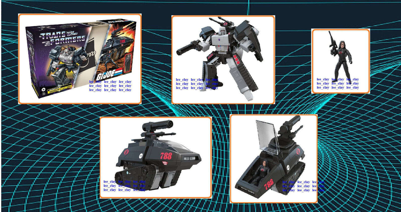Transformers GI Joe Crossover 11" Megatron Cobra HISS Tank + Baroness NEW!