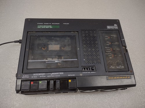 Vintage Marantz PMD430 3 Head Stereo Cassette Recorder powers on, video. repair