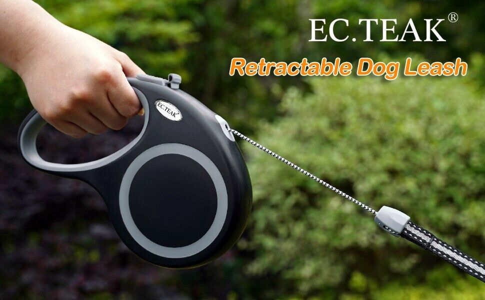 JUBDUG Retractable Dog Leash, 26 Feet Dog Leash For Small To Large Dogs Up To 110lbs, Anti-Slip Handle One Button Lock And Release, Heavy Duty 360° Tangle-Free
