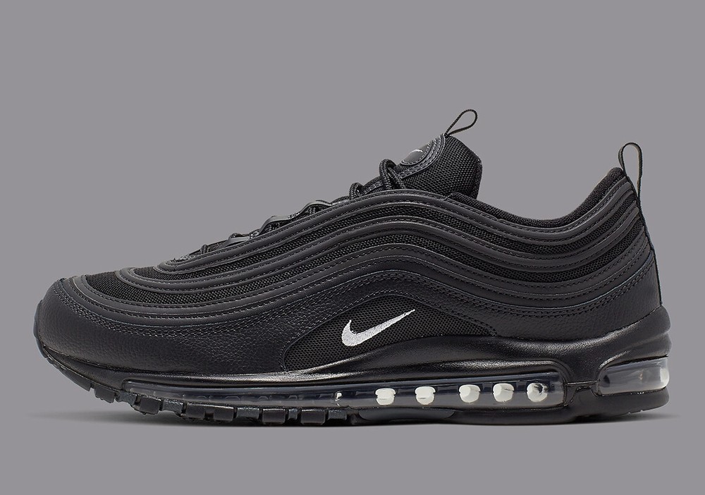 Nike Air Max 97 Triple Black White Anthracite Mens Sneakers 921826-015