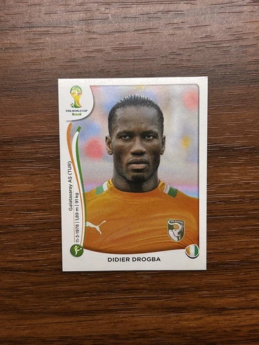 2014 Panini FIFA World Cup Stickers Didier Drogba #240 Ivory Coast Brazil Brasil