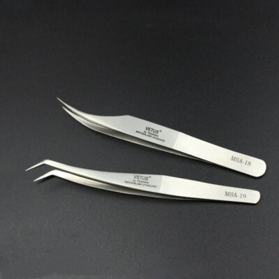 VETUS MSA-19 MSA-18 Precision Makeups Tweezers Anti-magnetic Eyelashes Division