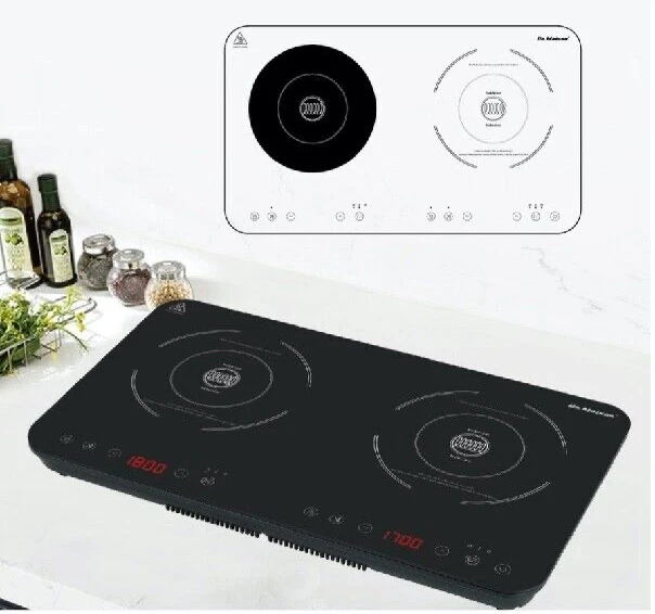 Piastra Induzione Doppio Fornello 2 Fuochi Elettrica Portatile 2000W Max NERA - Bild 1 von 3