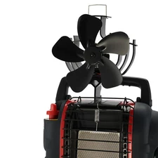 Heat Powered Stove Fan for Buddy Mr Heater 60° Rotating Wood Fireplace Fan
