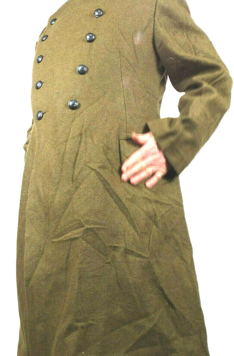Genuine Romanian Trench Coat Military Army Wool Overcoat Heavy Winter Shinel NEW