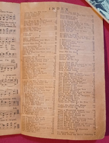 Humble Hearts Shape Note Songbook Hymnal Stamps Baxter 1945 Softcover - Picture 3 of 4