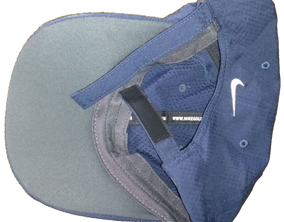 Nike Golf Baseball Cap Hat Blue Polyester Adjusta… - image 12