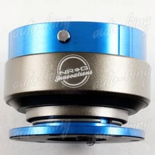 GUNMETAL/BLUE BALL LOCK NRG STEERING WHEEL GEN 2.0 QUICK RELEASE ADAPTER