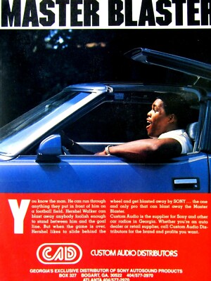 Hershel Walker 1982 Georgia Regional Master Blaster Original Print Ad