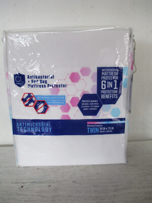Comfort Lab Antibacterial & Bed Bug Mattress Protector - 6 in 1 Protection TWIN