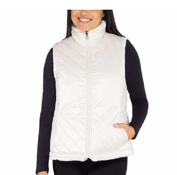 NUEVO Chaleco reversible Nicole Miller de piel sintética para mujer talla 3X Foto 2 de 2