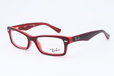 RAY-BAN JUNIOR RB 1530 3664 CLEAR RED AUTHENTIC FRAMES EYEGLASSES 46-16