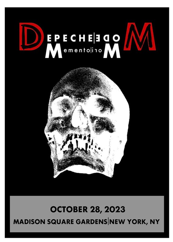 Official DEPECHE MODE Lithograph Poster MSG New York 10/28/2023 Ltd Edit 253/265