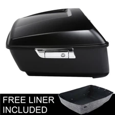 Matte Black King Trunk Fit For Harley Touring Street Road Glide 2009-2013