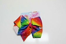 5 PACK Nickelodeon JoJo Siwa Giant Rhinestone Bow Hair Clip Rainbow U33