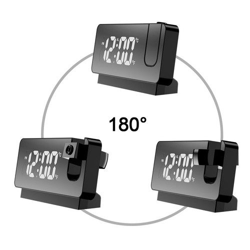 LED Smart Digital Wecker Projektion Temperatur Projektor LCD Display - Bild 3 von 4