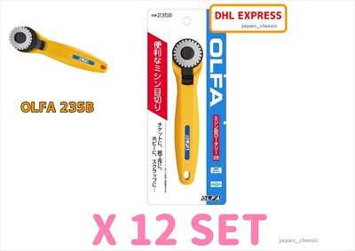 OLFA 235B PERFORATION ROTARY CUTTER AMBIDEXTROUS 28mm DIAMETER ROUND BLADE X 12