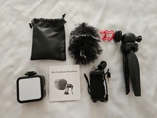 Squarock External Mini Condenser Microphone Kit w/ Tripod and Light F11