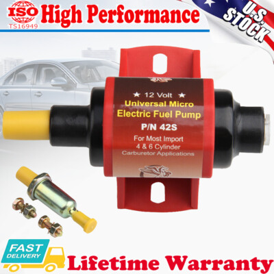 Universal 12v Micro Electric Fuel Pump 2-3.5psi 28 GPH Gasoline Fuel Transfer Pump For 4v 6v Carburetor In | Whizz Categories - Foto 12