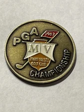 Vintage Rare 1957 PGA Championship 1" Coin Style Golf Marker -Miami Valley G.C.