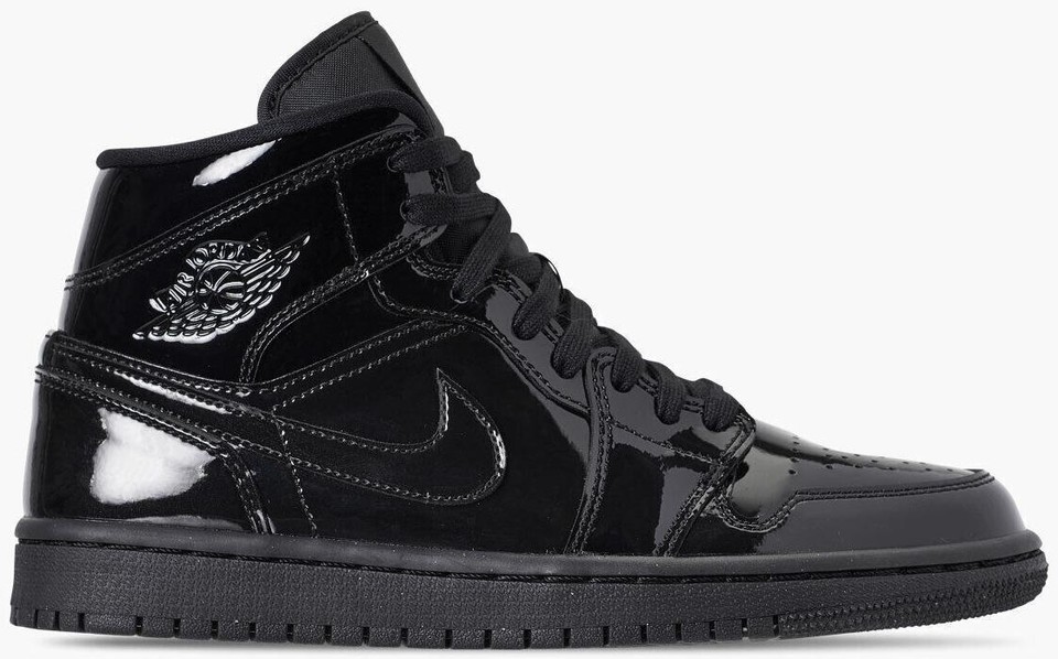 Jordan 1 Patent SE Mid Triple Black W for sale | eBay
