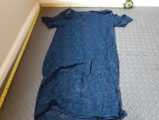 Candalite blue lace overlay fit n flare party dress size XL #S163