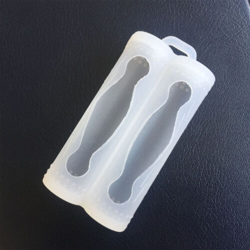 Double Battery Silicone Sleeve Cover Case For 18650 Battery Protective Bag Pouch - Foto 1 di 19